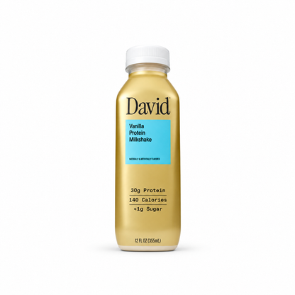 David Protein Milkshakes 30g Protein 140-150 Calories RTD