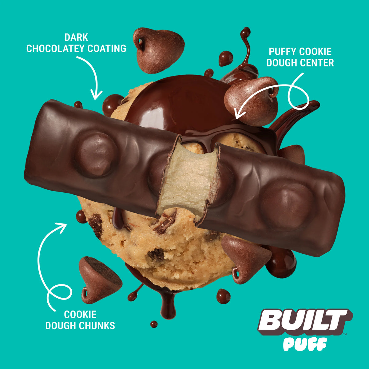 BUILT Puff Protein Marshmallow Puffs 15-17g Protein