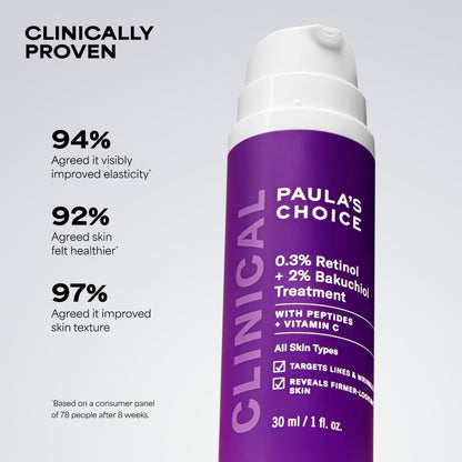 Paula's Choice 0.3% Retinol + 2% Bakuchiol Treatment